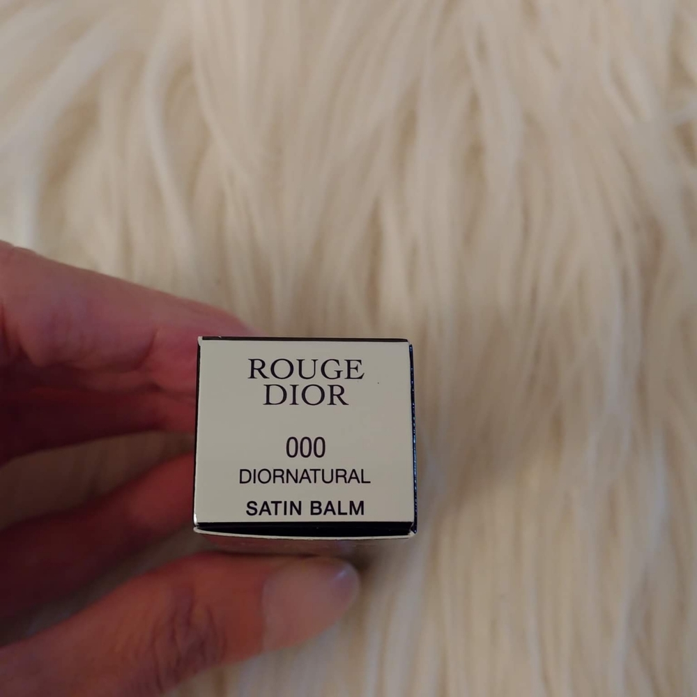 💋FIRM! NWT DIOR ROUGE DIOR 000 DIORNATURAL SATIN LIP BALM - Picture 4 of 16